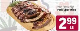Tony’s Fresh Market Fresh Family Pack Pork Spareribs offer