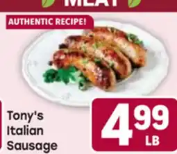 Tony’s Fresh Market Tony's Italian Sausage offer