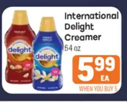 Tony’s Fresh Market International Delight Creamer offer