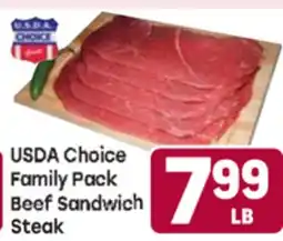 Tony’s Fresh Market USDA Choice Family Pack Beef Sandwich Steak offer
