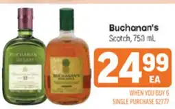 Tony’s Fresh Market Buchanan's Scotch offer