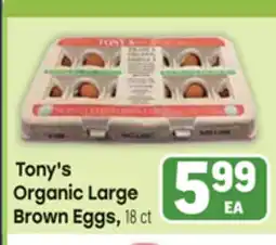 Tony’s Fresh Market Tony's Organic Large Brown Eggs offer
