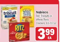 Tony’s Fresh Market Nabisco Ritz, Triscuits or Wheat Thins Crackers offer