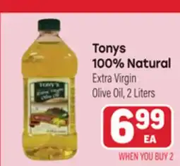 Tony’s Fresh Market Tonys 100% Natural Extra Virgin Olive Oil offer
