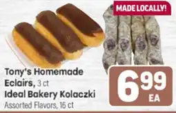 Tony’s Fresh Market Tony's Homemade Eclairs, 3 ct Ideal Bakery Kolaczki, 16 ct offer