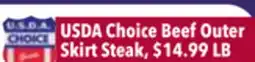 Tony’s Fresh Market USDA Choice Beef Outer Skirt Steak offer