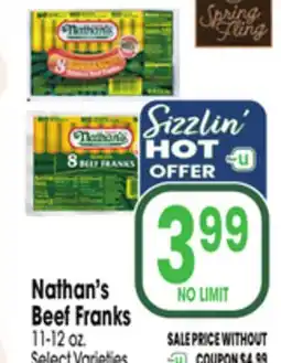 Jewel-Osco Nathan's Beef Franks offer