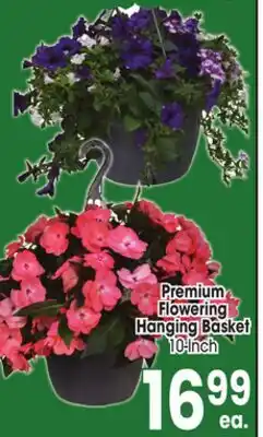 Jewel-Osco Premium Flowering Hanging Basket offer