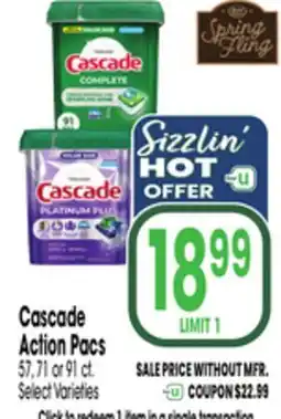 Jewel-Osco Cascade Action Pacs offer