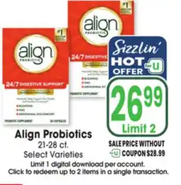 Jewel-Osco Align Probiotics offer