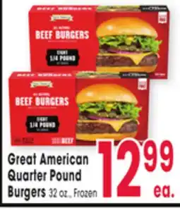 Jewel-Osco Great American Quarter Pound Quarter Pound Burgers offer