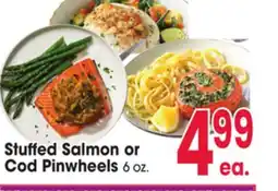 Jewel-Osco Stuffed Salmon or Cod Pinwheels offer