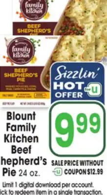 Jewel-Osco Blount Family Kitchen Beef Shepherd's Pie offer