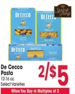 Jewel-Osco De Cecco Pasta offer