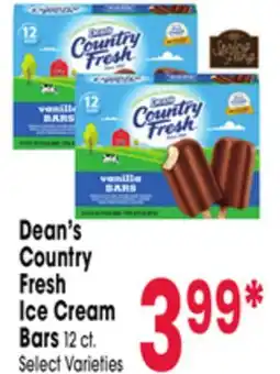 Jewel-Osco Dean's Country Fresh Ice Cream Bars offer