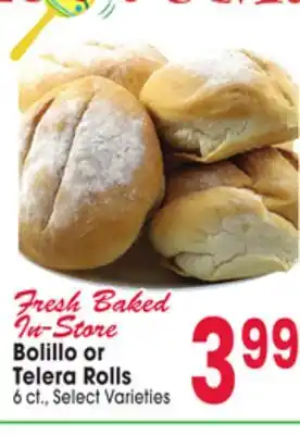 Jewel-Osco Bolillo or Telera Rolls offer