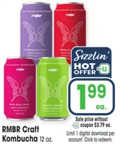 Jewel-Osco RMBR Craft Kombucha offer