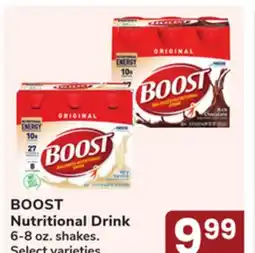Jewel-Osco BOOST Nutritional Drink offer