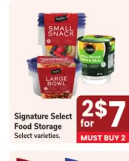 Jewel-Osco Signature Select Food Storage offer
