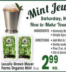 Jewel-Osco Locally Meyer Farms Organic Mint offer