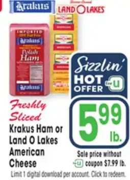 Jewel-Osco Krakus Ham or Land O Lakes American Cheese offer