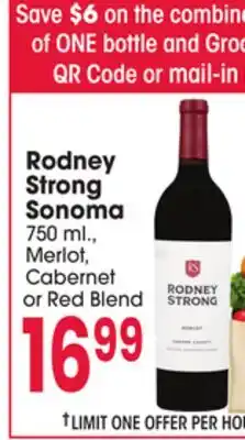 Jewel-Osco Rodney Strong Sonoma offer