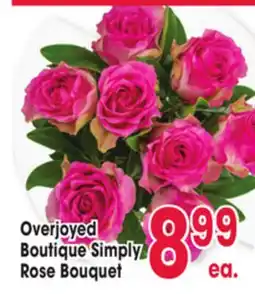 Jewel-Osco Overjoyed Boutique Simply Rose Bouquet offer