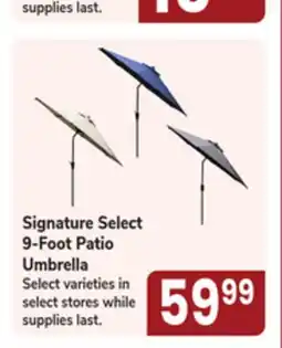 Jewel-Osco Signature Select 9-Foot Patio Umbrella offer