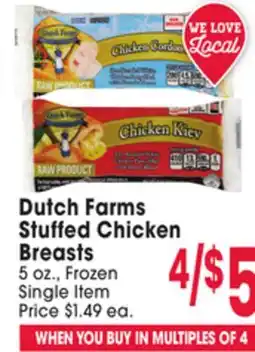 Jewel-Osco Dutch Farms Stuffed Chicken Breasts offer
