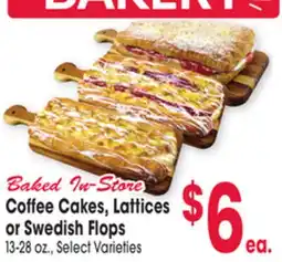Jewel-Osco Cakes Lattices Coffee Cakes, Lattices or Swedish Flops offer