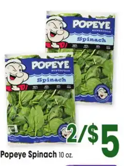Jewel-Osco Popeye Spinach offer