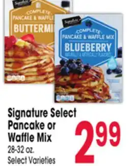 Jewel-Osco Signature Select Pancake or Waffle Mix offer