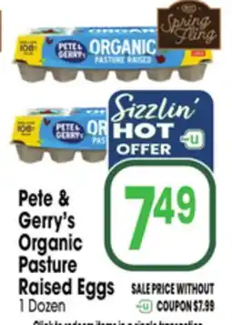 Jewel-Osco Pete & Gerry's Organic Pasture Raised Eggs offer