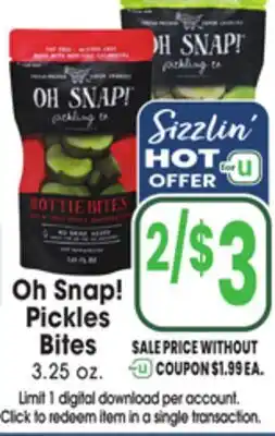 Jewel-Osco Oh Snap! Pickles offer