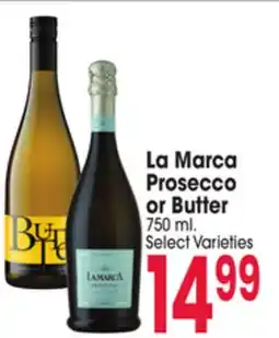 Jewel-Osco La Marca Prosecco or Butter offer