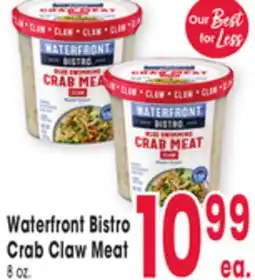 Jewel-Osco Waterfront Bistro Crab Claw Meat offer