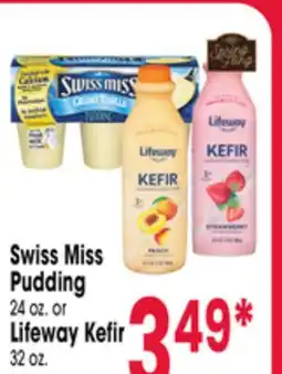 Jewel-Osco Swiss Miss Pudding 24 oz. or Lifeway Kefir 32 oz offer
