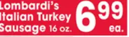 Jewel-Osco Lombardi's Italian Turkey Sausage offer