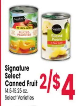 Jewel-Osco Signature Select Canned Fruit offer