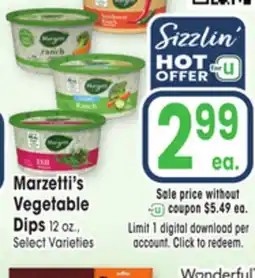 Jewel-Osco Marzetti's Vegetable Dips offer