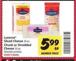 Safeway Lucerne Sliced Cheese offer