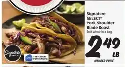 Safeway Signature SELECT Pork Shoulder Blade Roast offer