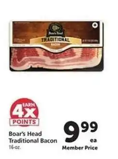 Safeway Boar's Head Traditional Bacon offer