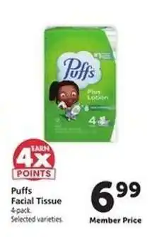 Safeway Puffs Facial Tissue offer