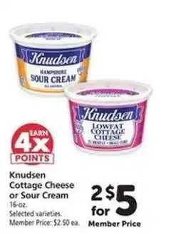 Safeway Knudsen Cottage Cheese or Sour Cream offer
