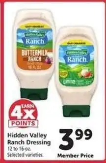 Safeway Hidden Valley Ranch Dressing offer