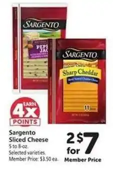 Safeway Sargento Sliced Cheese offer