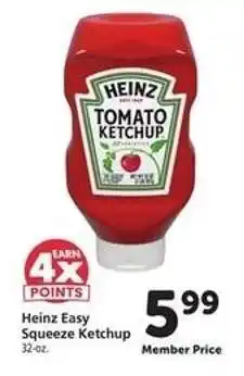 Safeway Heinz Easy Squeeze Ketchup offer
