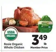 Safeway Rosie Organic Whole Chicken offer