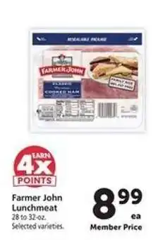 Safeway Farmer John Lunchmeat offer
